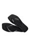 Square Logo Metallic Women's Black Non-Slip Beach Flip Flops - 3