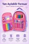 3-Piece School Bag Set, Thermal Insulated Lunch Bag and Double Compartment Pencil Case - 2