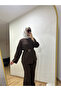 Hijab Pants Blouse Belt Brown Suit - 2