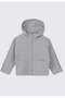 Baby Boy Hooded Zippered Long Sleeve Sweatshirt 0-5 Years Gray Melange