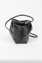 Women's Black Knitted Leather Soft Faux Leather Strap Clutch Portfolio Daily / Evening Bag - 3