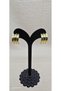 Modern Triple Ring Model Gold Women's Earrings - 3