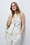 121160009 Caroline Women's Vest Ecru - 2