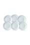 Dinner Plates, 6 Pcs, White, 25 cm - 3