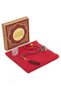 Special for Mother's Day - Pearl Prayer Beads Zikirmatik Essence Scarf Gift Set - Red - 5