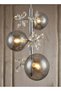 Modern Lighting, Pendent, Light, Modern crystal light pendent, Chrome Color, 30x106 cm, Suitable for bedroom, kitchen, coffee shop. - 3