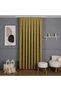 Linen Blackout Background Curtain 1/3 with Frequent Pleats for Cornice