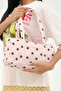 Polka Dot Bowling Bag Women's Vintage Shoulder Bag (31*17*12 Handle: 64) - 8