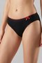 Tkd0776 Tutku Bade Women's Black Panties with Red Ribbon