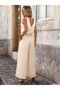 Women's Strappy V-Neck Jumpsuit with Decorative Lacing at the Waist - 4