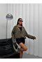 Women's Buttoned Blazer Shirt Jacket Oversized Cut Stylish Long Sleeve Modern Casual Office Top - 3