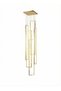 Modern Lighting, Modern chandelier, Gold Color, D:40+100*10,H:200 cm, Suitable for stairs, villas, lobby, living room, Adjustable height