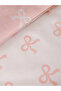 Pink Bow Printed Double Duvet Cover Set - 3