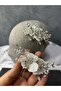 Zircon Stone Special Series Embellished Bridal Hair Accessory with Pearls - 3