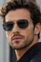 Polarized - Uv400 Protection Silver Black Color Original Men's Sunglasses 53 Ekartman Dkg6284C1 - 2