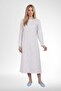 Mecit 6394 Blue Plus Size 100% Cotton Women's Nightgown - 2