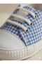 Baby Plaid Patterned Lace-Up Sneaker Shoes Non-Slip Sole First Step Shoes 0-18 Months - 5
