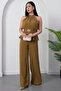Halter Neck Buckle Waist Jumpsuit Grs3944