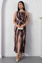 Square Neck Ruched Waist Slit Dress YZC25Y223 - 6