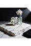 Heart Shape Concrete Jewelry Organizer – Multi-Compartment Ring & Accessory Stand with Marble Pattern - 5