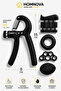 5 Piece Hand Arm Wrist Strengthener Set 5-60 kg Adjustable Hand Spring Resistance Exercise Tool + Stress Ball - 2