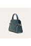 Women's Green Gray Belt Detailed Shoulder Bag - 2