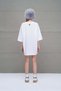 White Printed Oversize T-Shirt 18263 - 4