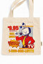 Deltarune Mr. Ant Tenna Printed Canvas Tote Bag with Velcro and Inner Pocket
