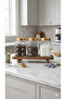 Set of 3 1000 ml Glass Jars with Gold Lids and Wooden Stand – Coffee, Tea, Sugar Storage Container