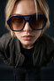 نظارات شمسية أرجوز باللون البني الداكن