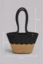 Vena Wicker Rope Women's Bag Natural Handmade Summer Shoulder Bag Stylish Daily Use Beach Bag
