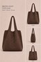 Natural Texture Detailed Modern Knitwear Daily Shoulder Bag - 2