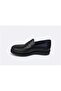Men's Black Genuine Leather Laceless Classic Casual Shoes 0506 - 2