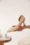 Women's Nude Skin Heeled Shoes Fs08Ms44B