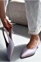 Selor Genuine Leather Lilac Matte Leather Women's Stiletto - 7