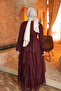 Plum Skirt Layered Chiffon Dress - 5