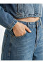 Indigo Barrel Fit Women's Jeans - 3