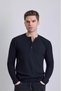Buttoned Ribbed Cotton Basic Long Sleeve T-Shirt - 2