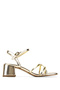 Women's Gold Heeled Shoes