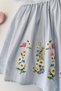 My Little One's Flowers and Flowers Garden Printed Collared Girl's Dress - Blue - 3