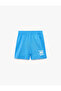 Cotton Shorts with Print Detail and Elastic Waistband - 3