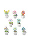 Flower Pot with Cat Figure Building Blocks 83 Pieces - 4