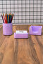 CONCRETE OFFICE SET PEN HOLDER NOTEBOOK HOLDER BUSINESS CARD HOLDER