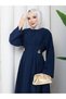 Pens Accessory Belt Detailed Hijab Dress Rc6051 - 6