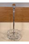 Paper Towel Holder with Stand, Crystal Color Silver, Height 35 Cm, Diameter 15 cm - 2