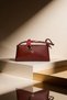 Women's Burgundy Shawl Detailed Hand and Shoulder Bag Stylish Daily Use Bag