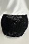 Black Lace Tulle Leaf Detail Hairband-Shaped Crown (11cm) - 3