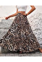 Women's Plus Size Ruffled Viscose Fabric Skirt Boy 100 cm