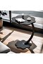 End Table Sofa Side Table 60x40cm - Metal Frame with wooden Finish Couch Table for Living Room Bedroom Bedside Laptop Table - Brown - 8