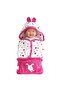 Rabbit Fuchsia Baby Swaddle Blanket